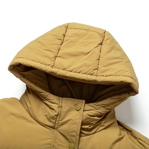 Girls Puffer Jacket with Hood, Kids Winter Coat Warm Thick Padded Outerwear for Teen Girls4