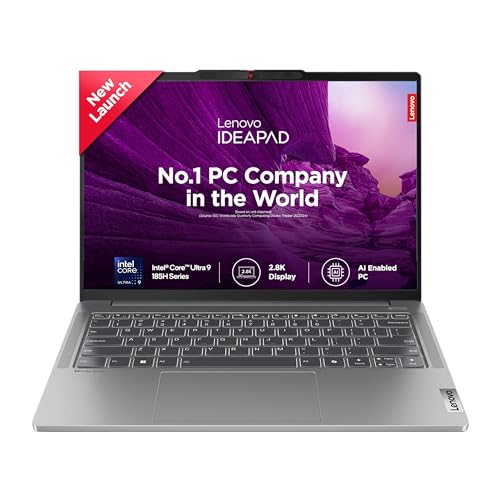 Image of Lenovo IdeaPad Pro 5 Intel Evo Core Ultra 9 185H Built-in AI 14 inch (35.56cm) 2.8K-OLED 400Nits 120Hz Laptop (32GB /1TB SSD /Win11 /Office 21 /FHD+IR Camera /Alexa /3 Mon Game Pass /Grey /1.4Kg), 83D2001GIN