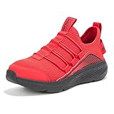 Skechers Kids Boys Go Run Elevate Sneaker, Red/Black, 1 Little Kid