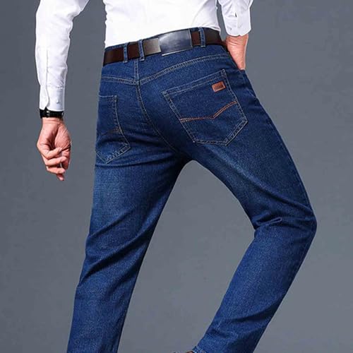 Stretch-Jeans mit geradem Schnitt für Herren, Jeans für ältere Männer, Klassische Stretch-Je ans mit geradem Schnitt für Herren, Je ans mit hoher Taille für Her Ren, Je ans mit normaler – Bild 6