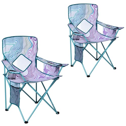 Nazhura 2 Pack Folding Camping Chair with Cooler...