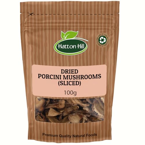 Dried Porcini Mushrooms (Sliced) 100g by Hatton Hill | Gourmet Flavor for Your Favorite Dishes