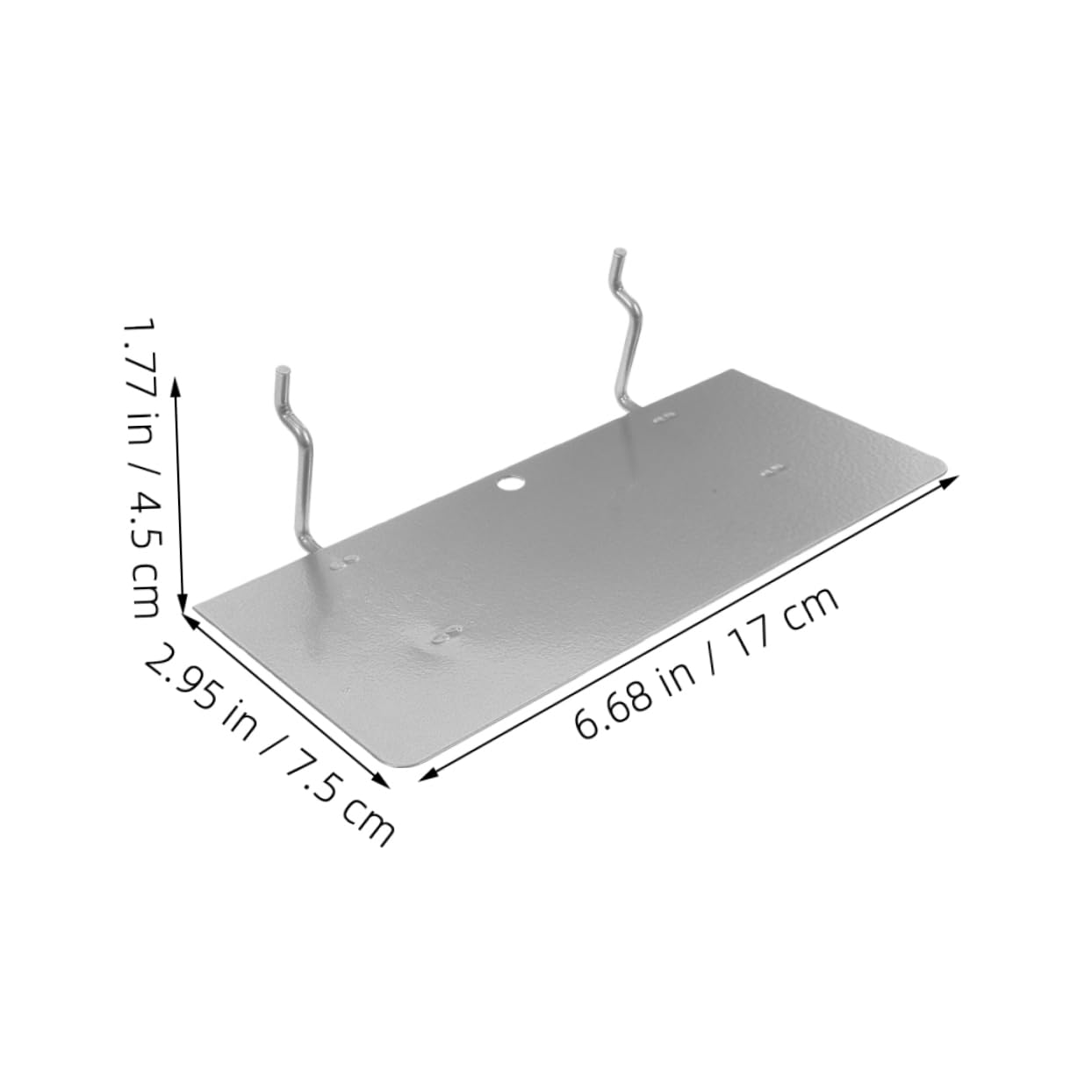 PartyKindom White Pegboard Accessories Wall-Mounted Tool Organizer Heavy Duty Iron Pegboard Shelves for Workshop and Garage