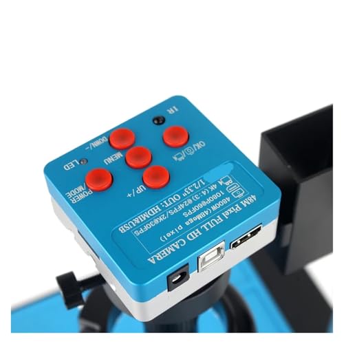 Image of 48MP 4K USB HDMI Digital Video Monocular Microscope Camera with 130X C-Mount Lens for Soldering and PCB Repair
