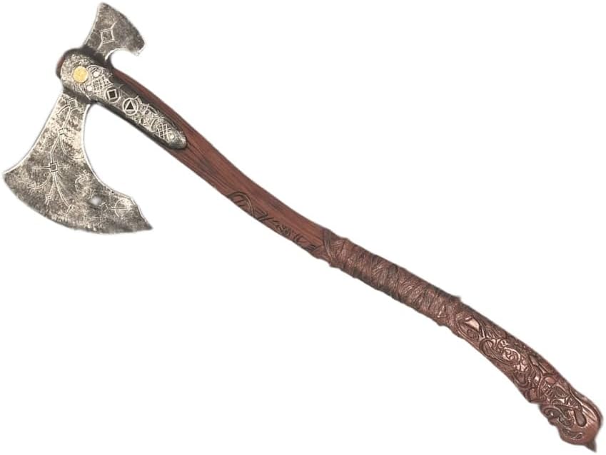 Hacha Leviatán medieval Hojas de fantasía del caos Espada de espuma Hacha Kratos Hoja del Exilio Espada de espuma Hacha totalmente mejorada Leviatán disponible en Yaxa El Salvador