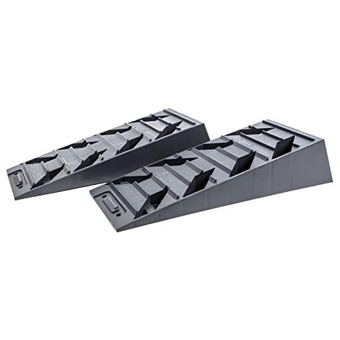 RVFroli Levelling Ramps for Caravans or Motorhomes, Maximum Load Capacity: 5000 kg, 40/43 x 17 x 9.5 cm, Set of 2 Cover