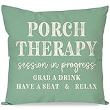 PANDICORN Fundas de almohada de granja de 18 x 18 pulgadas, funda de