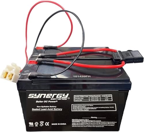 Compatible with The Razor Pocket Mod Blossom W15120040003 Versions 45 +High Performance Rechargeable Replacement Batteries Battery Type - 12 Volt 7 Amp 20 Hour and Wiring Harness Beiter DC Power