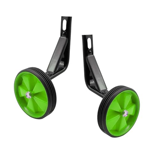 Image of Pair of Black Bicycle Auxiliary Wheel Children's Bicycle Accessories,Training Wheels Kids Bike Children Training Bike Wheel