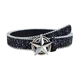 Le cuir synthétique et la boucle en métal rendent cette ceinture cool résistante à l'usure et peut également être portée pendant de longues périodes