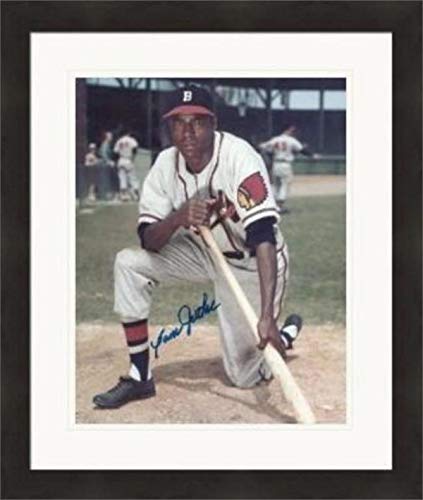 Autograph Warehouse 408998 8 x 10 in. Sam Jethroe Autographed Photo No. 67 Matted & Framed