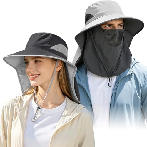 Pack 2 sombreros unisex con ala ancha para exteriores miniatura 1