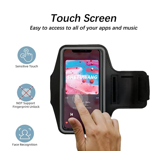 Universal Sports Mobile Armband, Adjustable Sports Mobile Armband, Waterproof Phone Armband for Running, Fitness, Workouts, Gymnastics, Up to 6.5"