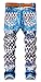Enrica Men's Casual Color Paint Printed Jeans Skinny Denim Pants (194 Blue, 32)