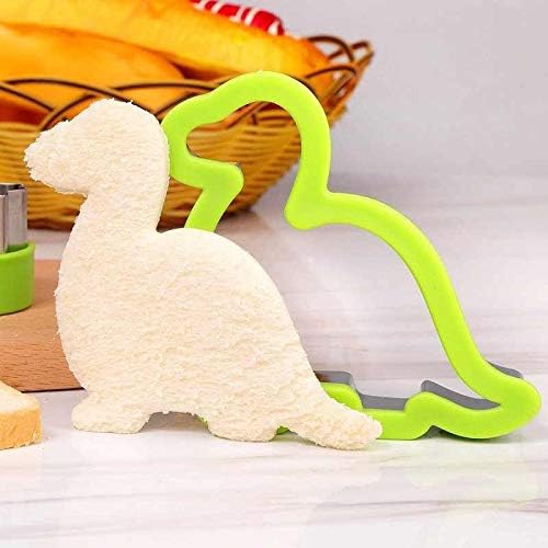 Cookie Sandwich Cutter Kitchen Gadgets Childrens Baking Set Shapes for Kids Cookies Pastry Dough Cake Biscuit Pancake Food Stainless Steel Mould Cutters Equipment Gifts (Dino) - Image 3