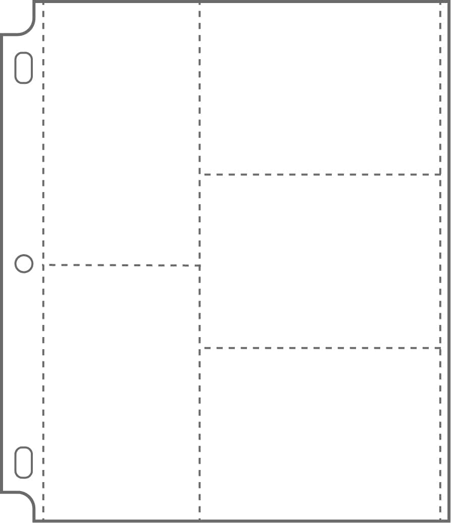 Samsill 50 Pack Ultra Clear 3.5 x 5 inch Photos, Scrapbook Refill Page Protectors for 3 Ring Binder 8.5 x 11 inch, 5 Pockets