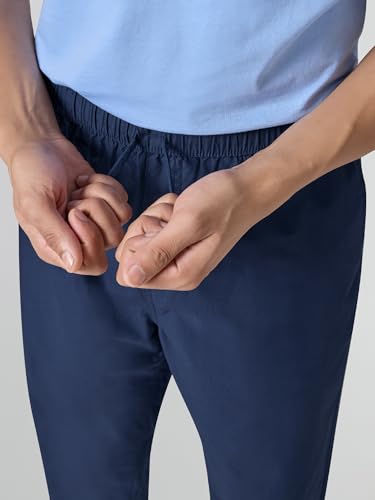 Image of XYXX Zen Cotton Solid Drawstring Pyjamas for Men | Relaxed Fit Lounge Pants with Side Pockets
