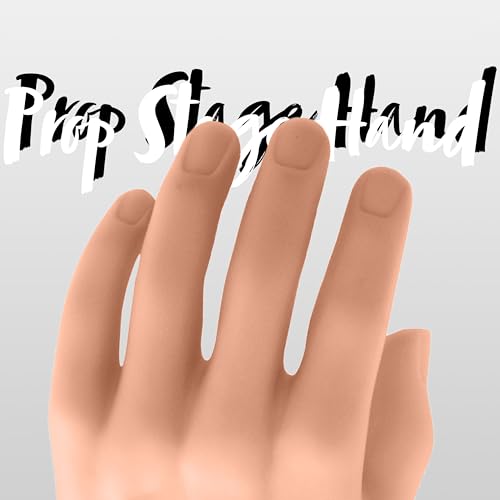 Image of JOYIN 2 Spooky Halloween Decoration Realistic Hands Props Stage Hands for Photo Booth, Trick or Treat Decorations, Halloween Costume Props, Haunted House Decor Beige