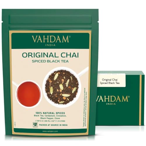 VAHDAM, Té Original Suelto Masala Chai De La India (200 G/100 Tazas) | Ingredientes Puros | …