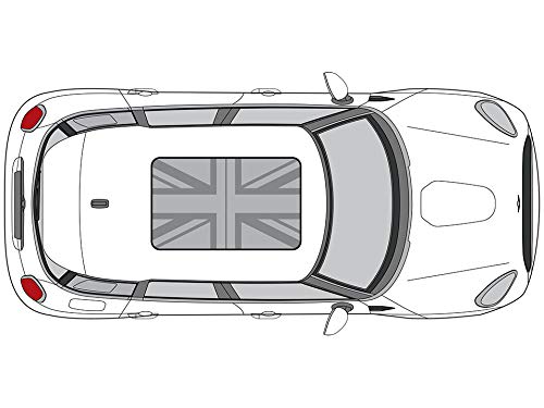CravenSpeed Union Jack Sunroof Vinyl Decal for MINI Cooper F56 | 2014-2024 (Transparent Grey)