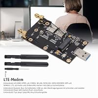 NGFF M.2 auf USB3.0 Adapter, Dual SIM Kartensteckplatz LTE Modem mit Antennenschrauben für LTE/4G/5G Modul Unterstützt 2G GSM, GPRS, 3G, CDMA, WLAN, WWLAN, Etc. – Ansicht 2