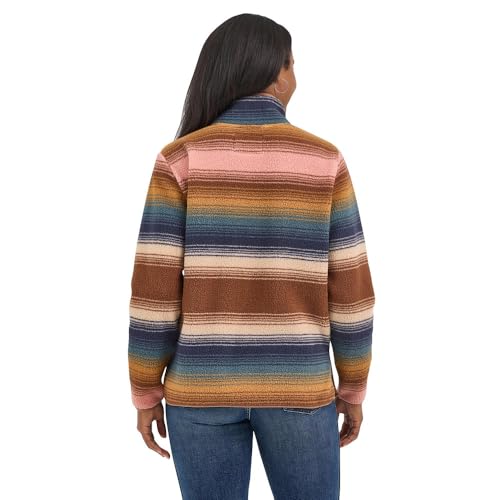 Wrangler Women's Multi Stripe Sherpa Pullover4