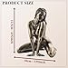 DTSFHTDAL Sexy Woman Ornaments, Resin Naked Kneeling Art Sculpture for Bedroom Living Room Office Creative Human Body Posture Decoration for Couple Lovers Adult Funny Novelty Statue Gift for Men Women
