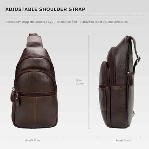 Molshine Genuine Leather Sling Bag