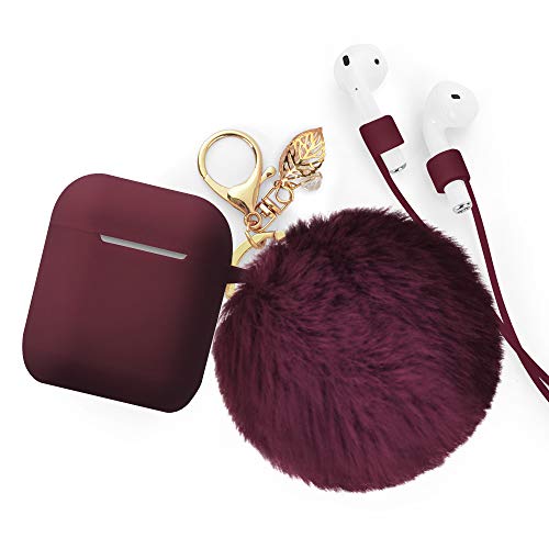 for Airpods Case Keychain, BLUEWIND AirPod Protective Charging Case Cover, Portable Earpods Air