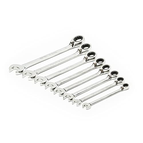 Image of GEARWRENCH 8 Pc. 12 Pt. Reversible Ratcheting Combination Wrench Set, Metric - 9543