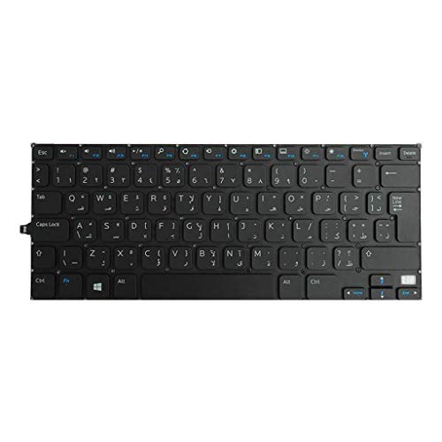 gazechimp Novo Teclado de Laptop árabe Peça de Reparo Preto para