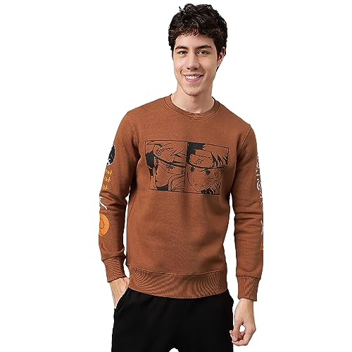 Image of Free Authority Mickey & Friends Printed Regular Fit Green Cotton Men's T-Shirt