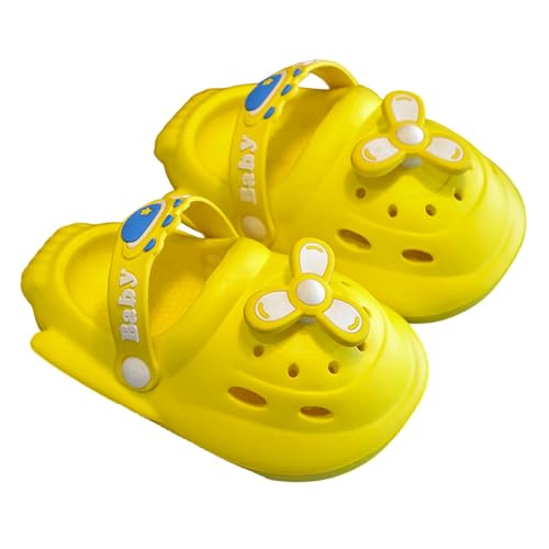 Genérico Pantuflas con diseño aeronáutico Zapatos Casuales veraniegos Ligeros y Transpirables para niños pequeños (Yellow, 24 Toddler)