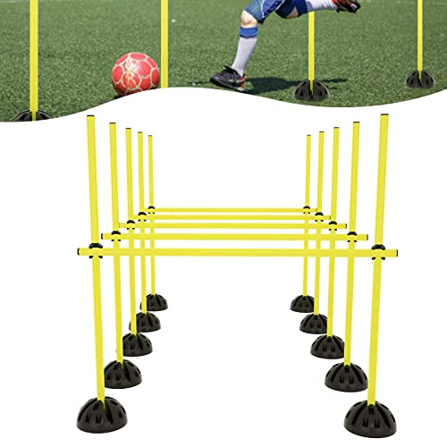 YARDIN Set di ostacoli multifunzionali, per allenamento condizionale, rimbalzo, dribbling e mobilità, colore: giallo