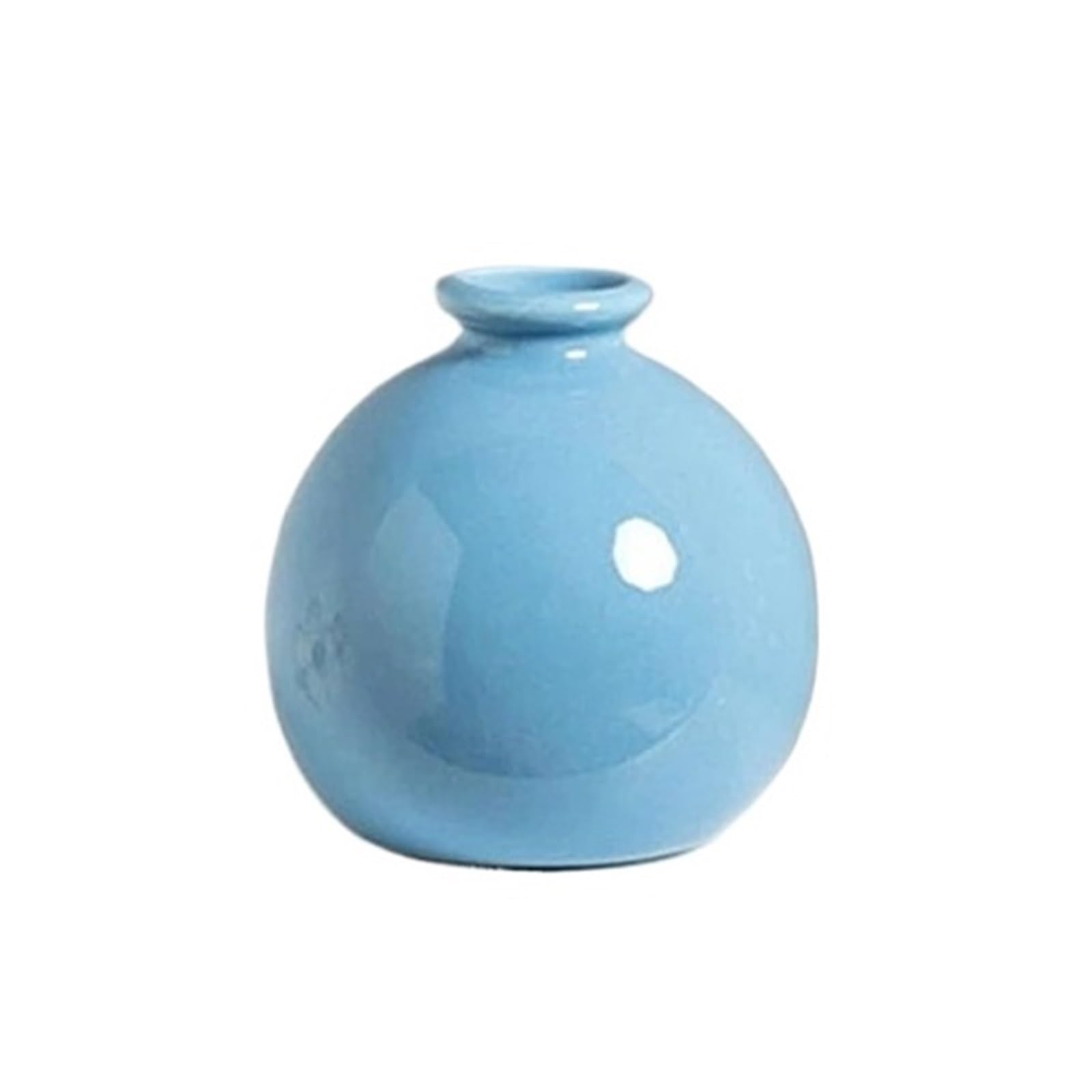Mini Vase Flower Vase Hydroponics Vases Creative Room Decor Mini Plant Bottle Pots Desktop Ornament Craft(7x6.5x2cm-A)