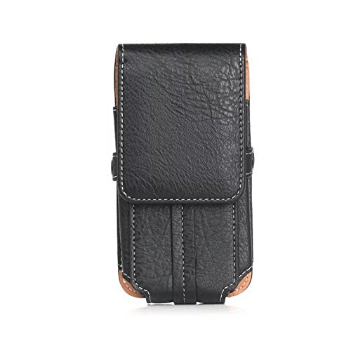 hengying marrón sintética funda de piel con clip de cinturón para teléfono móvil funda de transporte bolsa con tarjeta ranura para S6 Edge Plus