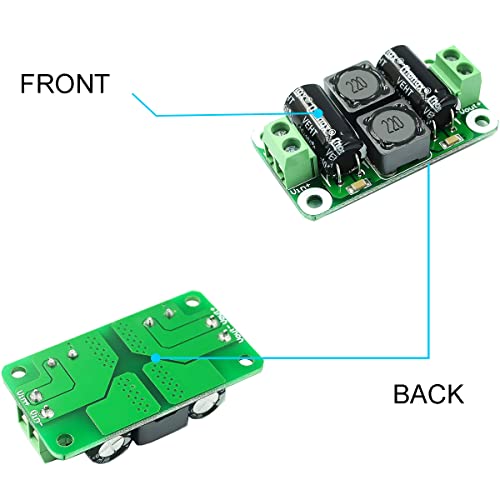 Youmile 5 Stück DC Netzteil Filterplatine Klasse D Verstärker 0-50V 4A Auto EMI Unterdrückungsmodul mit rotem und schwarzem Kabel