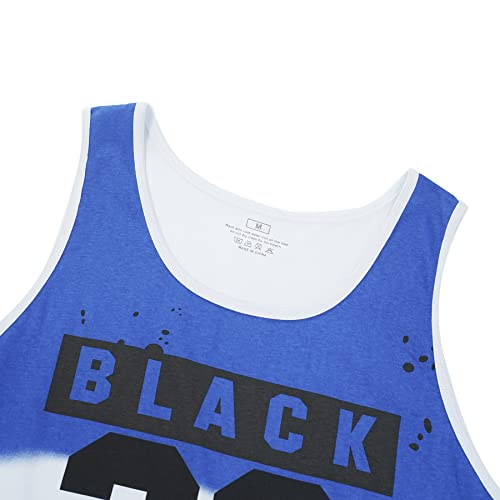 WAZZAP Hombre Camiseta de Tirantes Deportiva Músculo Fitness Gimnasio Impresión Tank Top Sin Mangas T-Shirt