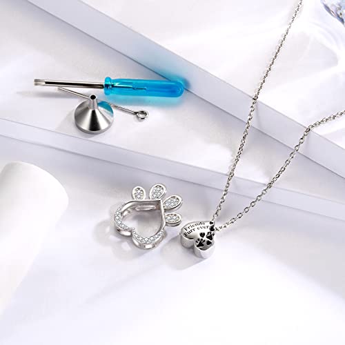 Sariel Pet Cremation Jewelry For Ashes - Dog Cat Urn Pendant Friends Furr Ever Necklace Keepsake Memorial Gifts For Women Pet Owner #TOP2