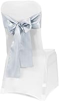 Vista 9 de Obstal - Bandas satinadas con moños para sillas de recepción de bodas