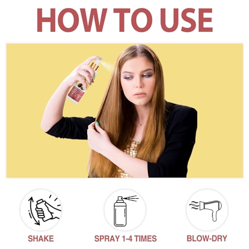 WOZUTUNT Spray protector térmico para cabello de coco, 2 unidades, spray protector térmico, sin parabenos ni tintes, tamaño de viaje, protección contra el calor para cabello dañado - imagen 6