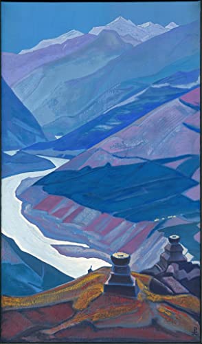 Cuadro sobre lienzo Chandra Bhaga Nicholas Roerich decoraciones del hogar 60x90