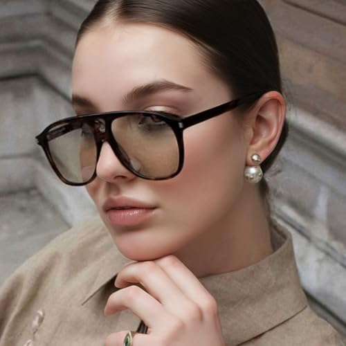 willochra Trendy Oversized Pilot Sunglasses Woman Men Fashion Luxury Punk Sun Glasses Female Big Frame Gradient Shades UV4004