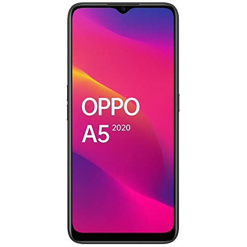 OPPO A5 2020 Snapdragon 665 5000 mAh Dual Sim 12 MP Ultra Wide Quad Camera Smartphone, Mirror Black