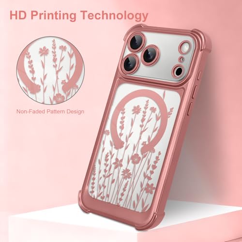 Coque iPhone 17 Pro Max fleurie résolvant le risque de casse et rayures