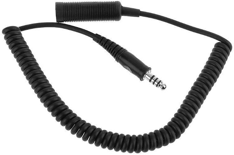 U-174/U Helicopter Plug Extension Cable Compatible with Comtac Headset