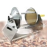 Tostador de Granos de café 500G Máquina tostadora de Granos de café Máquina para Hornear en el hogar Granos de café Hogar Rodillo Tostador de Acero Inoxidable Máquina tostadora de café