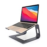 Laptop Stand for Desk, Detachable Laptop Riser Notebook Holder Stand Ergonomic Aluminum Laptop Mount Computer Stand, Compatible with MacBook Air Pro, Dell XPS, Lenovo More 10-18' Laptops (Gray)