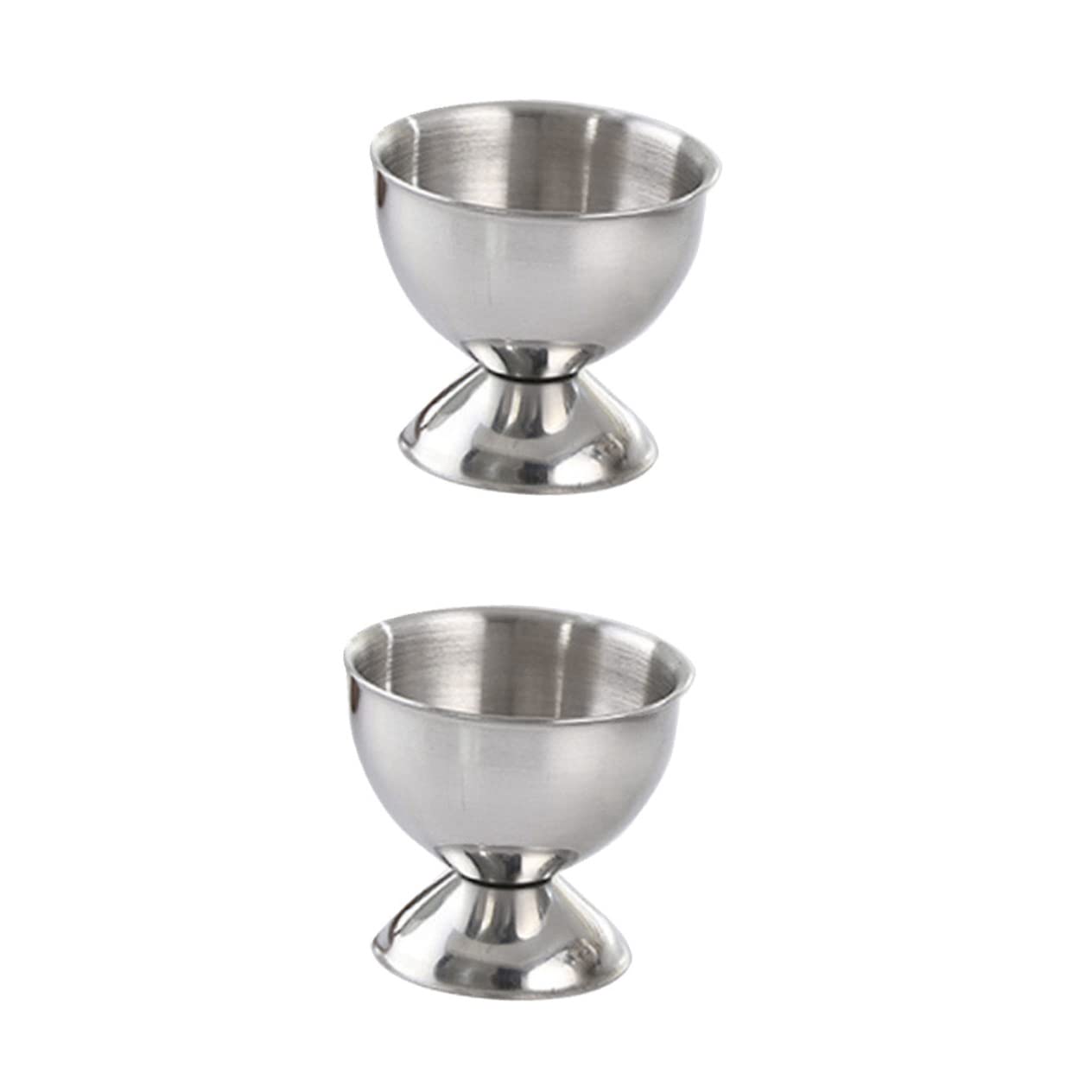 PRETYZOOM Stainless Steel Egg Cup Boiled Egg Stand Strong Unbreakable Stylish Design for Kitchen Dining