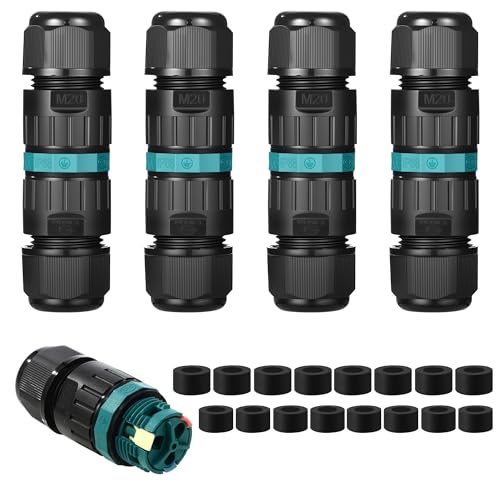 LaBlanc - Confezione Da 4 Connettori Impermeabili A 3 Fili Connettori Per Cavi Impermeabili Scatola Di Derivazione Elettrica Raccordo Elettrico Impermeabile Ip68 Manicotto Di Collegamento Per Cavi 84731217 - Foto 2